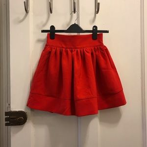 Mini skirt in red size small